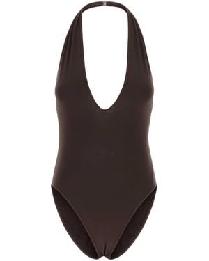 Zimmermann Luna Halter Bodysuit - Blue