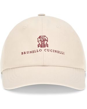 Brunello Cucinelli Logoed Baseball Hat - Natural