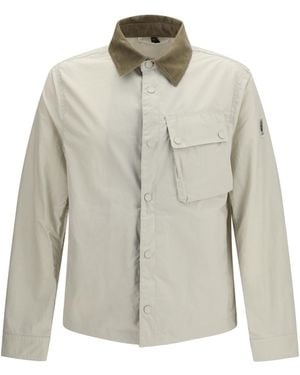 Belstaff Ground Jacket With Velvet Collar - White