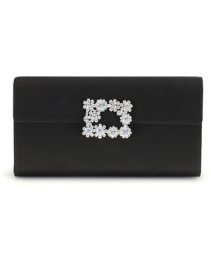 Roger Vivier Efflorescence Pochette - Black