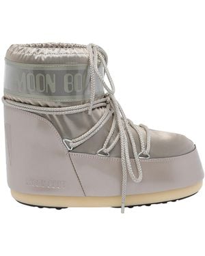 Moon Boot Icon Low Glance Booties - Gray