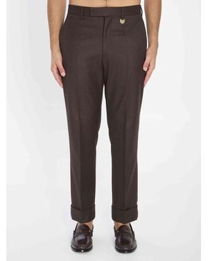 Burberry Tailored Wool Pants - Brown