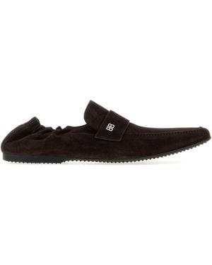 Balenciaga Slip On Loafers - Black