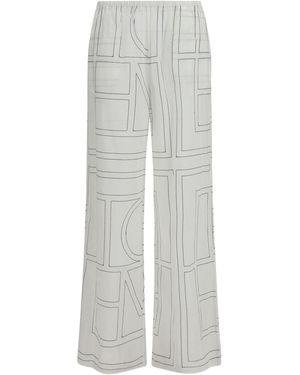 TOTEME Monogram Pants - Gray