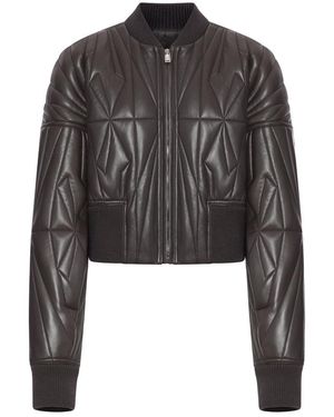 Moncler Rick Owens Geocamo Cropped Jacket - Black