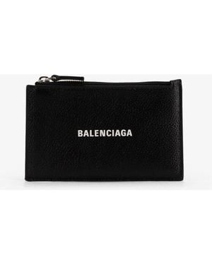 Balenciaga Leather Cardholder - Black