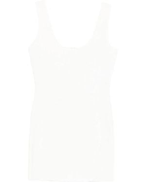 Hervé Léger Dress With Concealed Zip Fastening - White