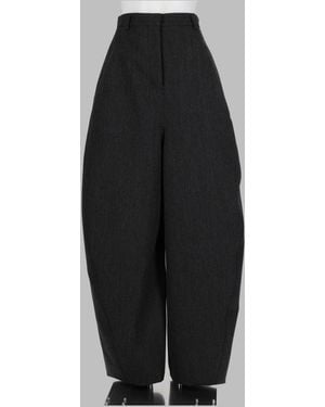 Balenciaga Wool Tailored Pants Made - Black