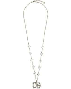 Dolce & Gabbana Dolce & Gabbana Dg Pendant Necklace - White