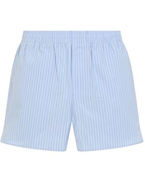 Ami Paris Stripes Shorts - Blue