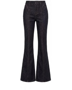 Self-Portrait High Waisted Denim Jeans - Blue