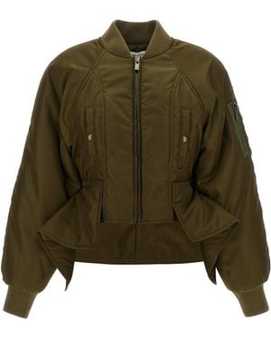 Balmain Iconica Nylon Bomber Jacket - Green