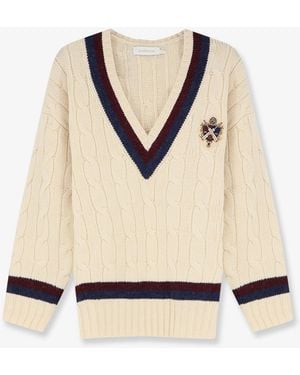 Zimmermann Valiant Cable Knit Wool Sweater - Natural
