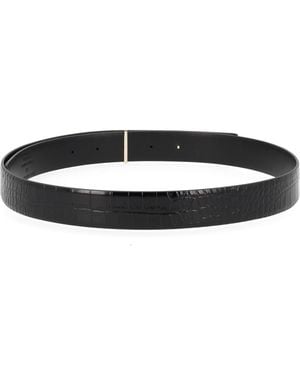 Tom Ford Logo Buckle Reversible Belt - Black