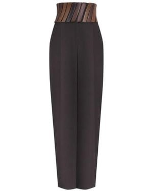 Alaïa Alaïa Pants With Belt - Black