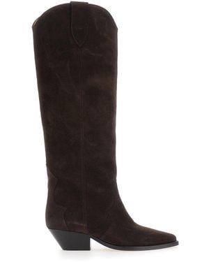 Isabel Marant 'Denvee' Boots With Medium Heel - Black