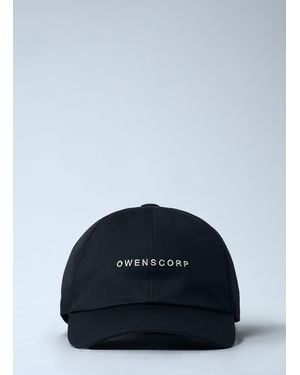 Rick Owens Logo Motif Baseball Cap - Blue