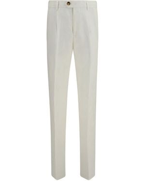 Brunello Cucinelli Linen Tailored Pants - Gray