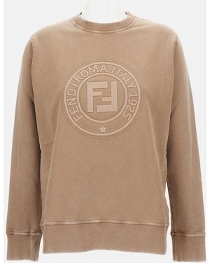 Fendi Sweatshirt Dyed Roma - Natural