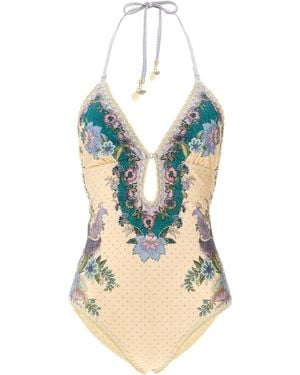 Zimmermann Polyamide One-Piece Swimsuit - Blue