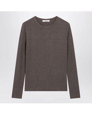 Max Mara Long-Sleeve T-Shirt - Gray