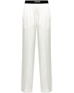 Tom Ford Silk Pants - White