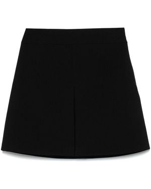 Celine Wool Mini Skirt - Black