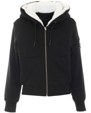 Moose Knuckles Classic Bunny Zip Hoodie - Black