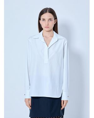 Max Mara Poplin Collar Shirt - White