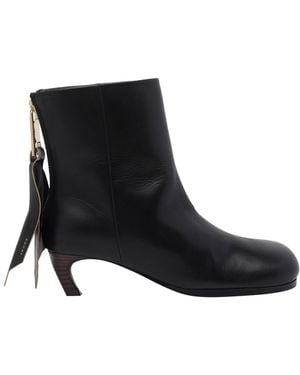 Sacai Puller Short Booties - Black