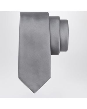 Ferragamo Silk Tie - Gray