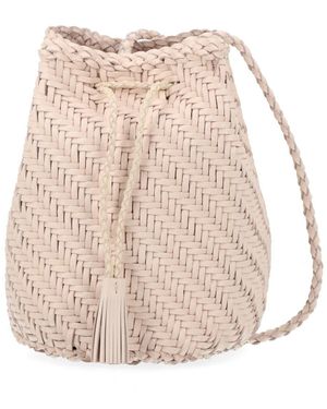 Dragon Diffusion Borsa "Pompom Double Jump Tan" - Natural