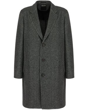 ZEGNA Clothing Coats - Gray