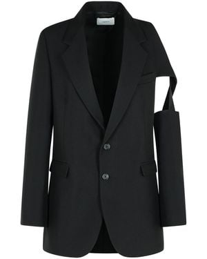 Coperni 'Cutout' Polyester Blazer - Black