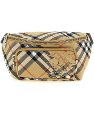 Burberry Check Small Fanny Pack - Metallic