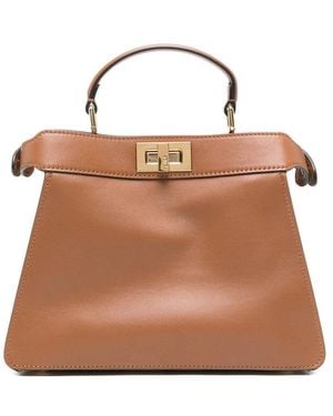 Fendi Neutrals Tote Bags - Brown