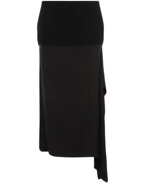 Jil Sander Wool Skirt - Black