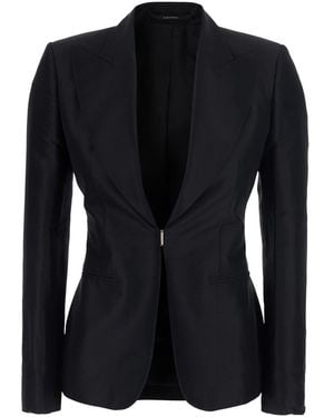 Gucci Blazer Look3 Fine Silk Faille - Black