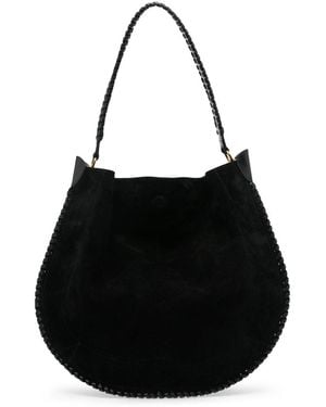 Isabel Marant Oskan Soft Leather Hobo Bag - Black