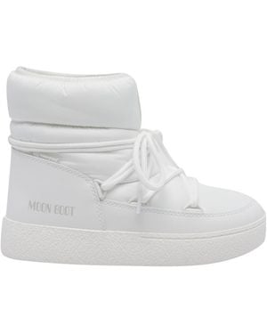 Moon Boot Ltrack Nylon Low Booties - White