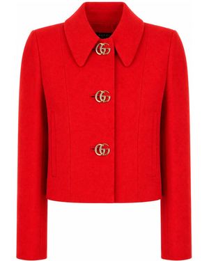 Gucci Clothing Blazers & Gilets - Red