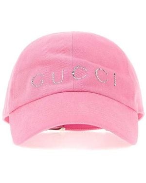 Gucci Cotton Baseball Cap - Pink