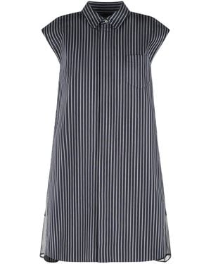 Sacai Cotton Blend Dress - Blue