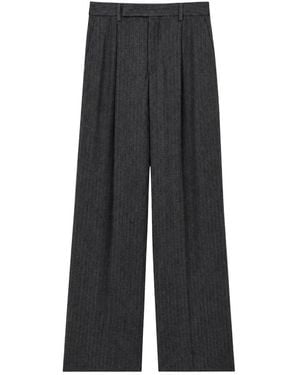 Saint Laurent Fluid Pants - Gray