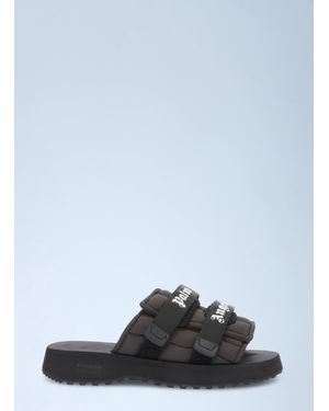 Palm Angels X Suicoke Moto-P Slides in Black | Lyst