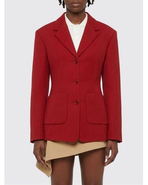 Loewe Wool Blend Single Breasted Blazer - Red