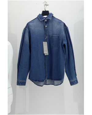 Dior Denim Jacket Laser Print - Blue