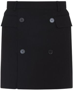 Balenciaga Tailored Mini Skirt in Black | Lyst