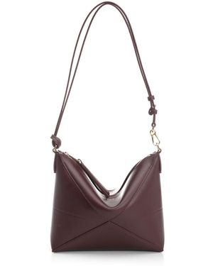 Loewe Puzzle Fold Clutch - Purple