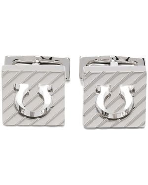 Ferragamo Cufflinks Palla Brass - Metallic
